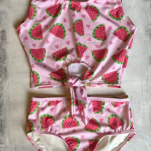 Malla Bikini HUPPO Modelo Top Nudo Sandía