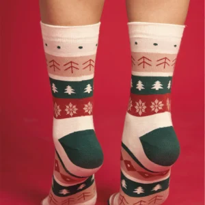 Medias media altura navideñas Pack x 2