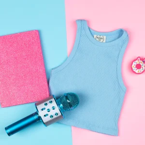 Musculosa algodon Celeste