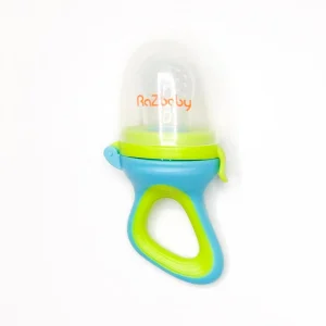 Chupón de frutas de  silicona con tapa Raz Baby