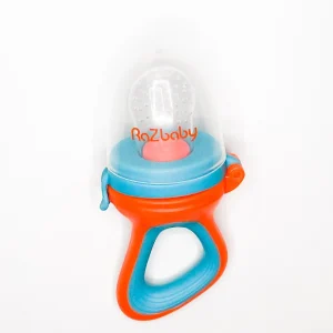 Chupón de frutas de  silicona con tapa Raz Baby