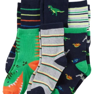 Pack de Medias CARTERS 6-Pack Dinosaur Socks