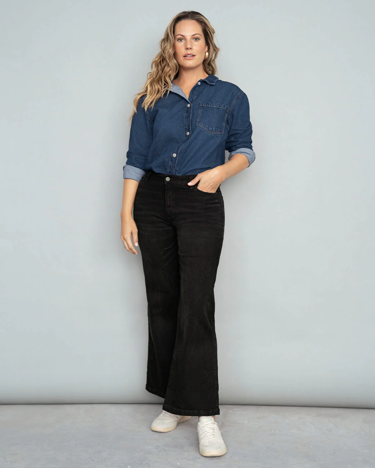 Jean bota ancha esencial para mujer - Imagen 6