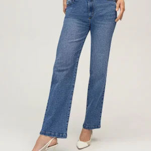 Jean bota recta para mujer