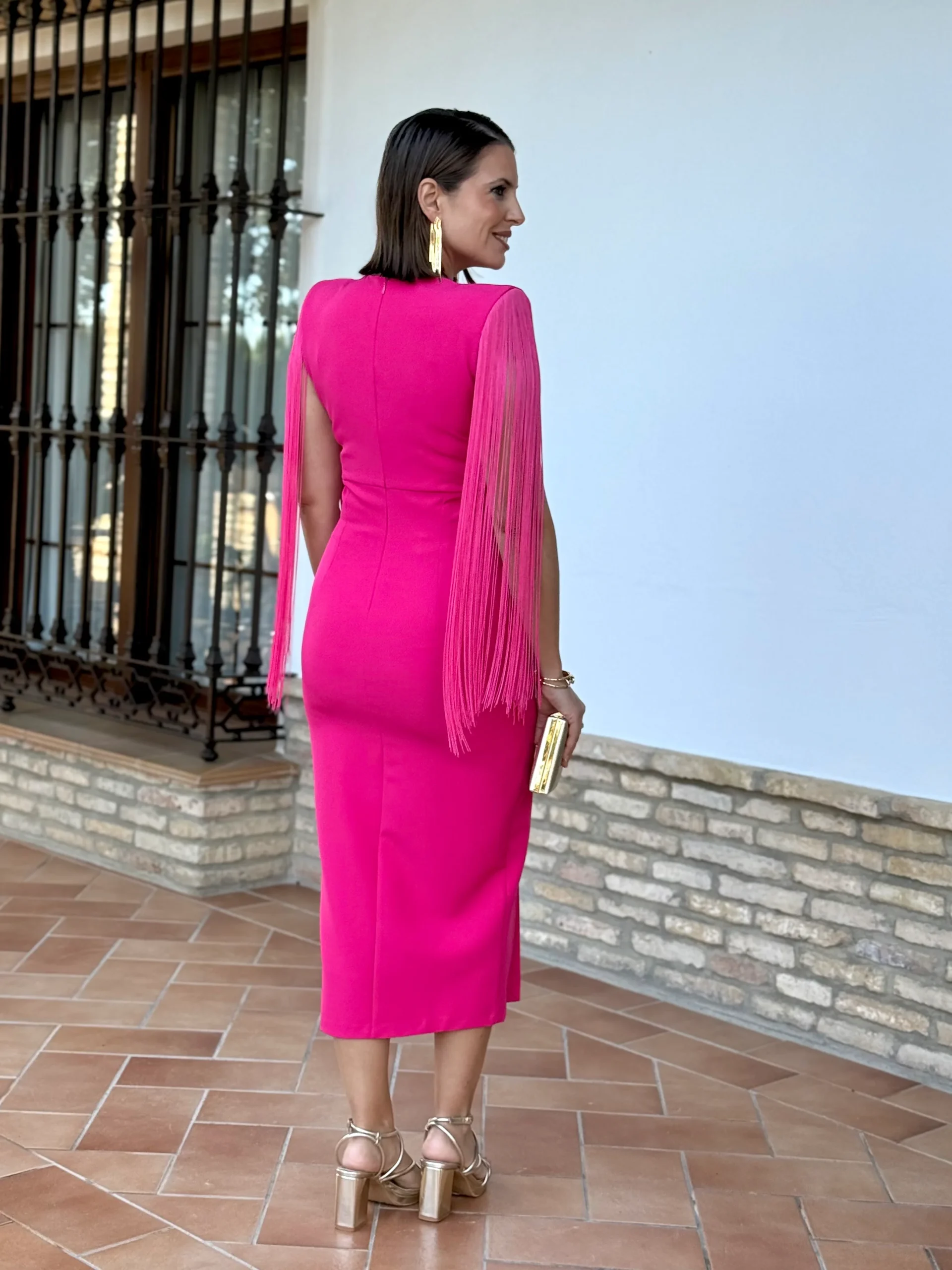 Vestido Valentina Fucsia - Imagen 7