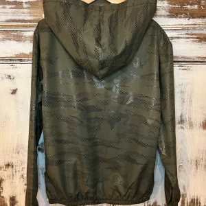 Campera Impermeable Rompevientos Green Camo