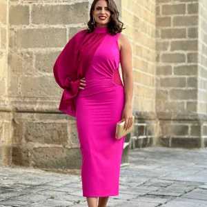 Vestido Dalina Fucsia