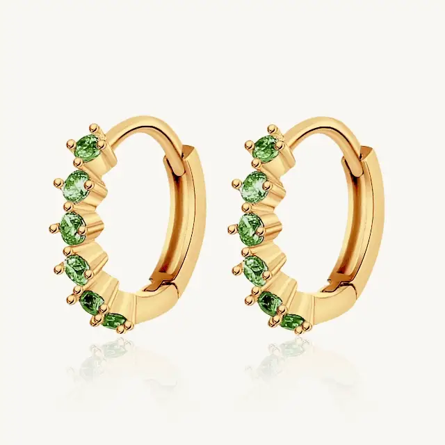 Pendientes Greenish Pink