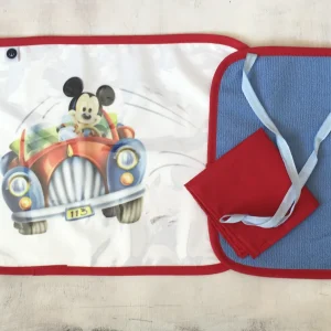 Set de Jardín: Individual impermeable, toallita con tira y servilleta