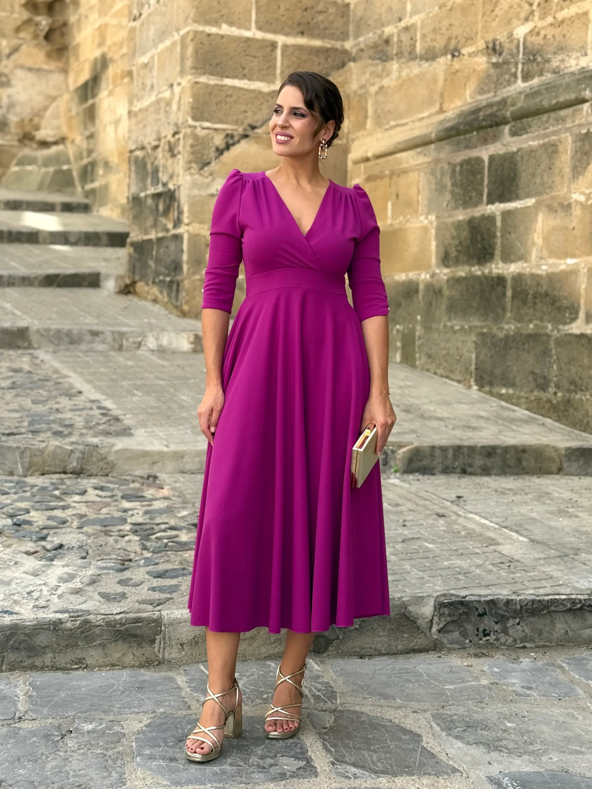 Vestido Yanet Buganvilla