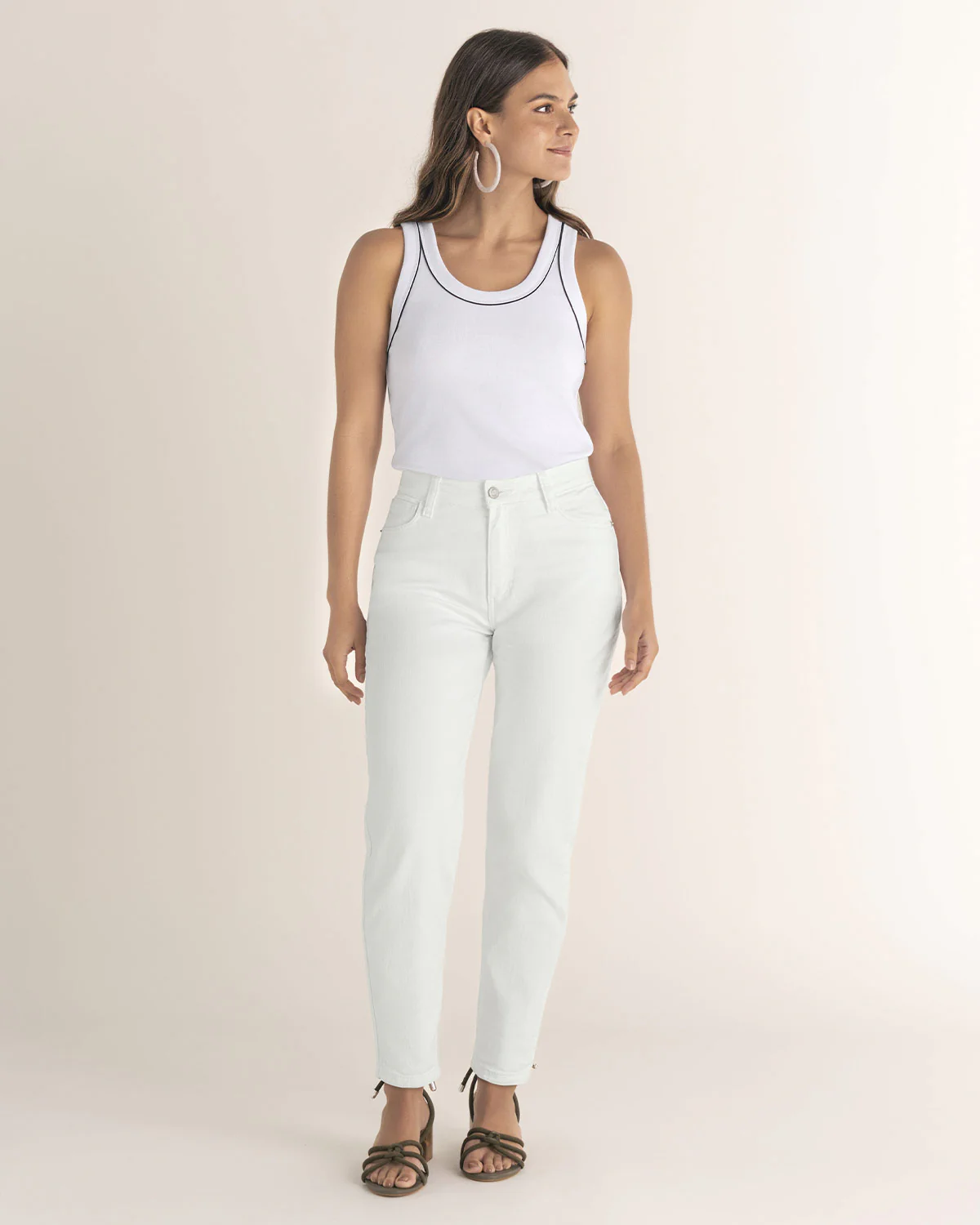 Camiseta manga sisa con detalle en contraste - Imagen 4