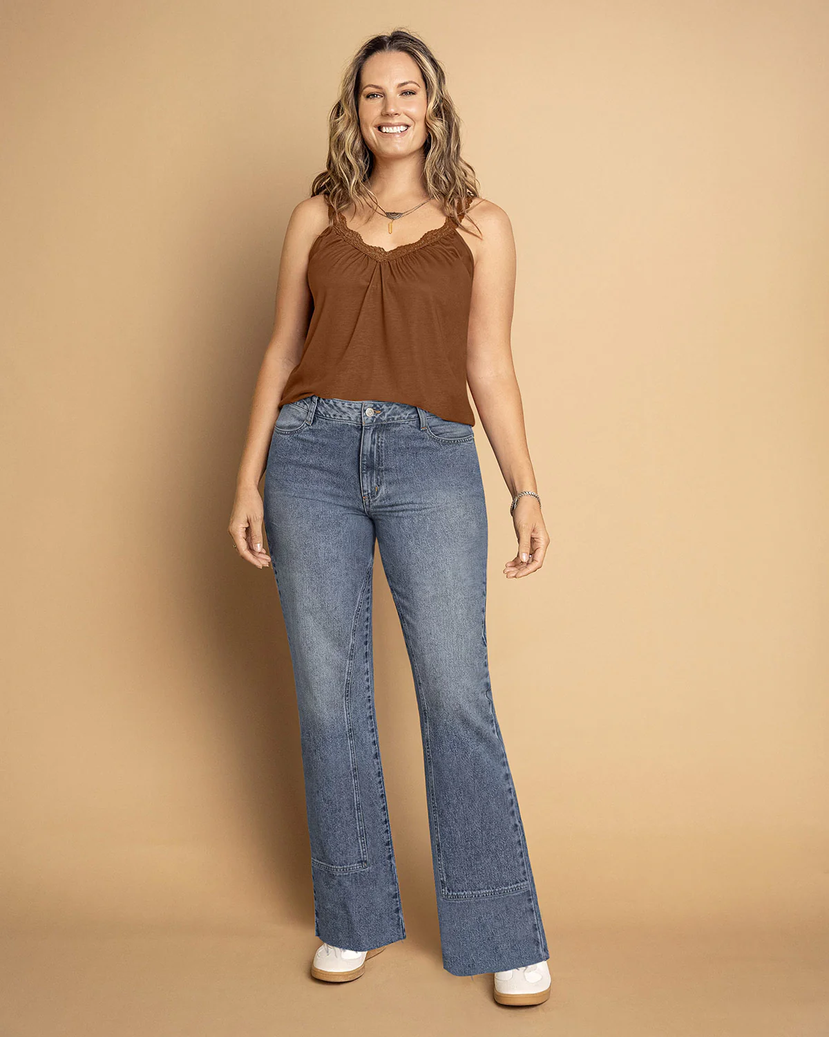 Camiseta de tiritas en encaje - Imagen 3