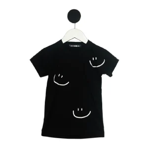 Remera algodón - Happy Black Minidoha