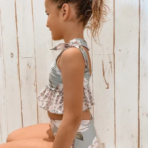 Malla Bikini Volados Lunares  - Protección UV +50