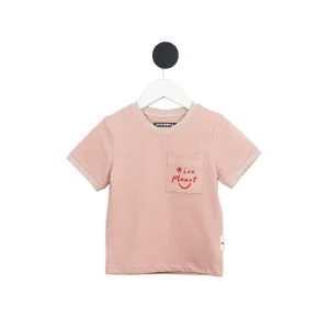 Remera algodón - Modelo Nice Planet Rosa Minidoha