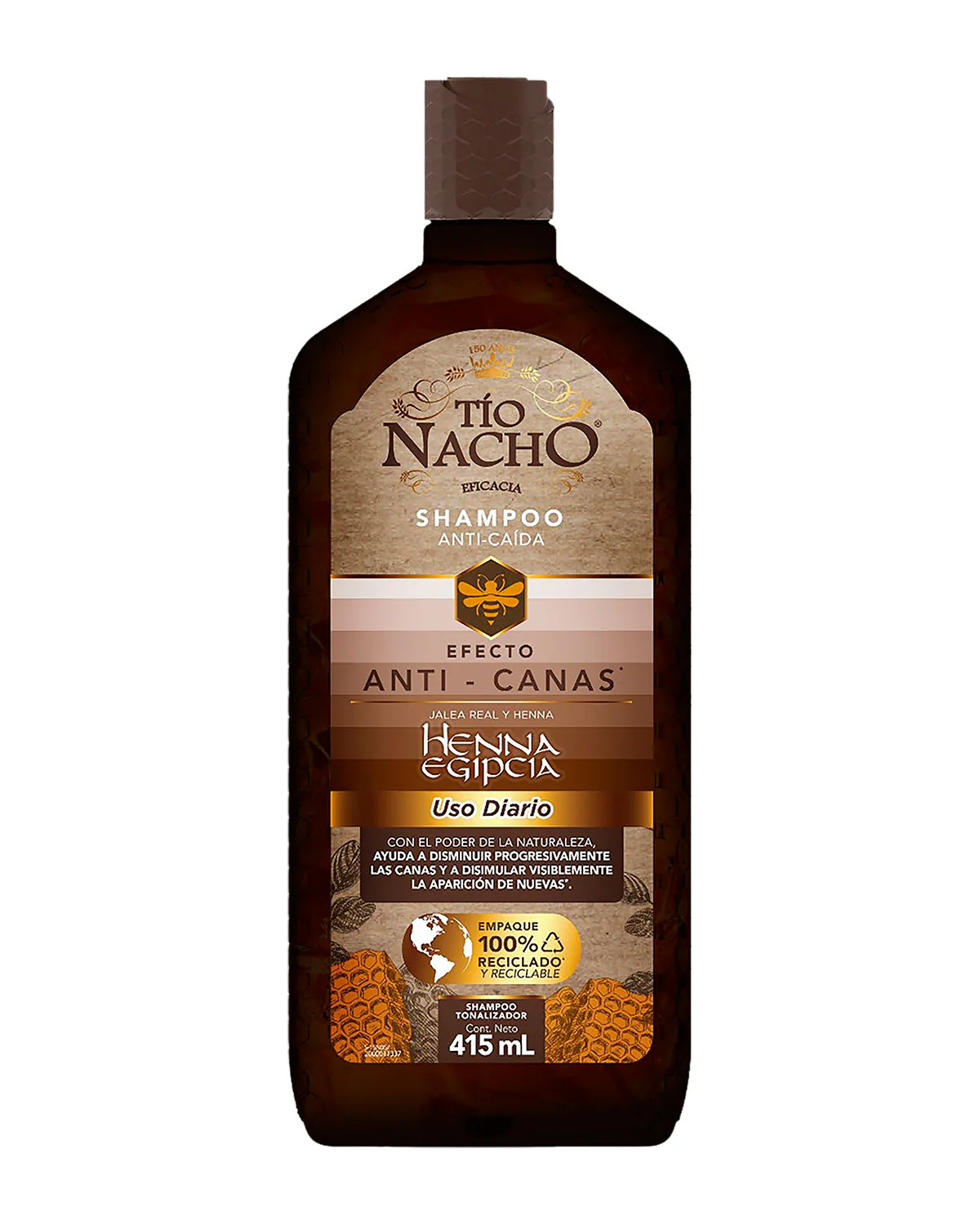 Shampoo Tío Nacho AntiCaída 415 ML - Imagen 5