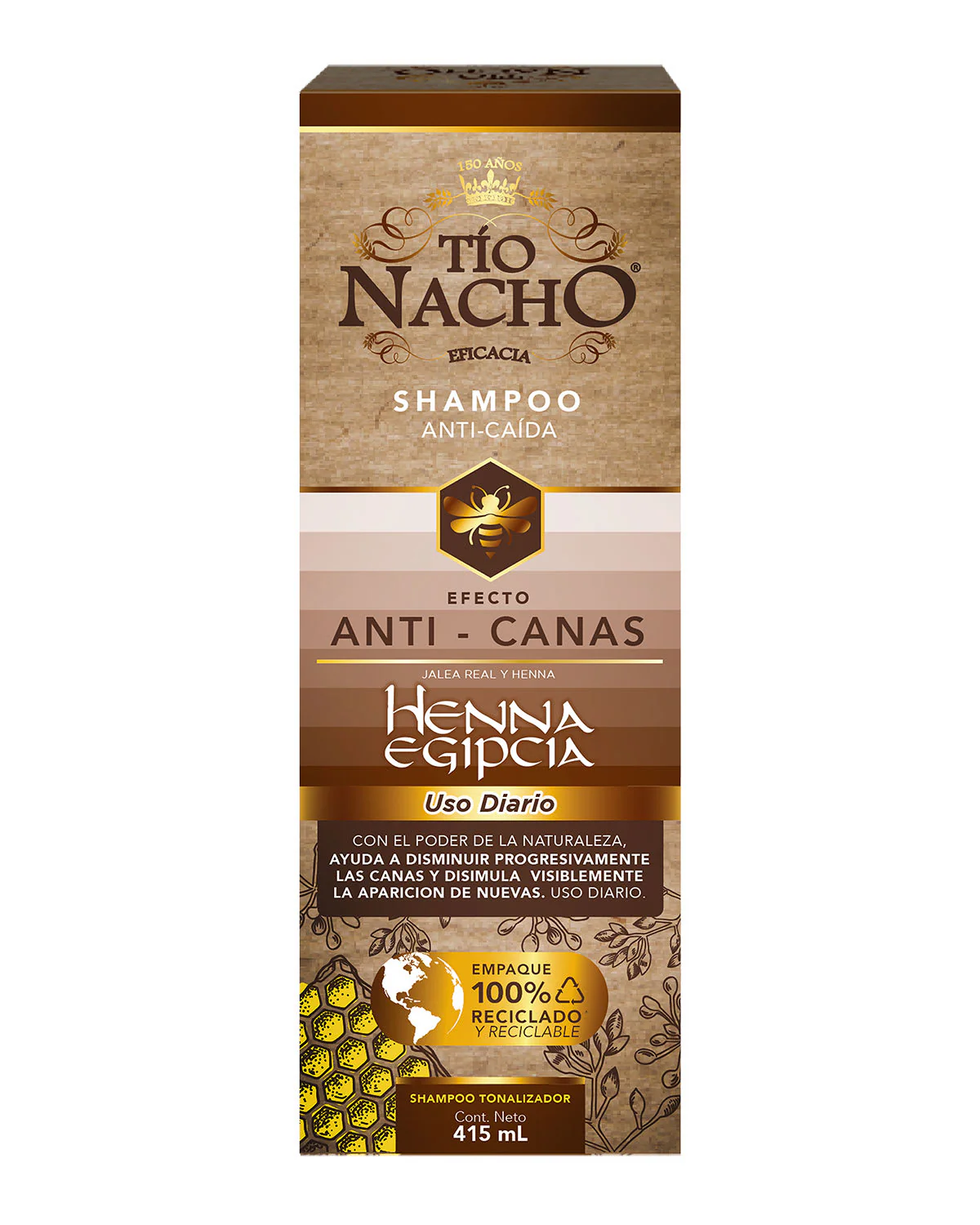 Shampoo Tío Nacho AntiCaída 415 ML - Imagen 6