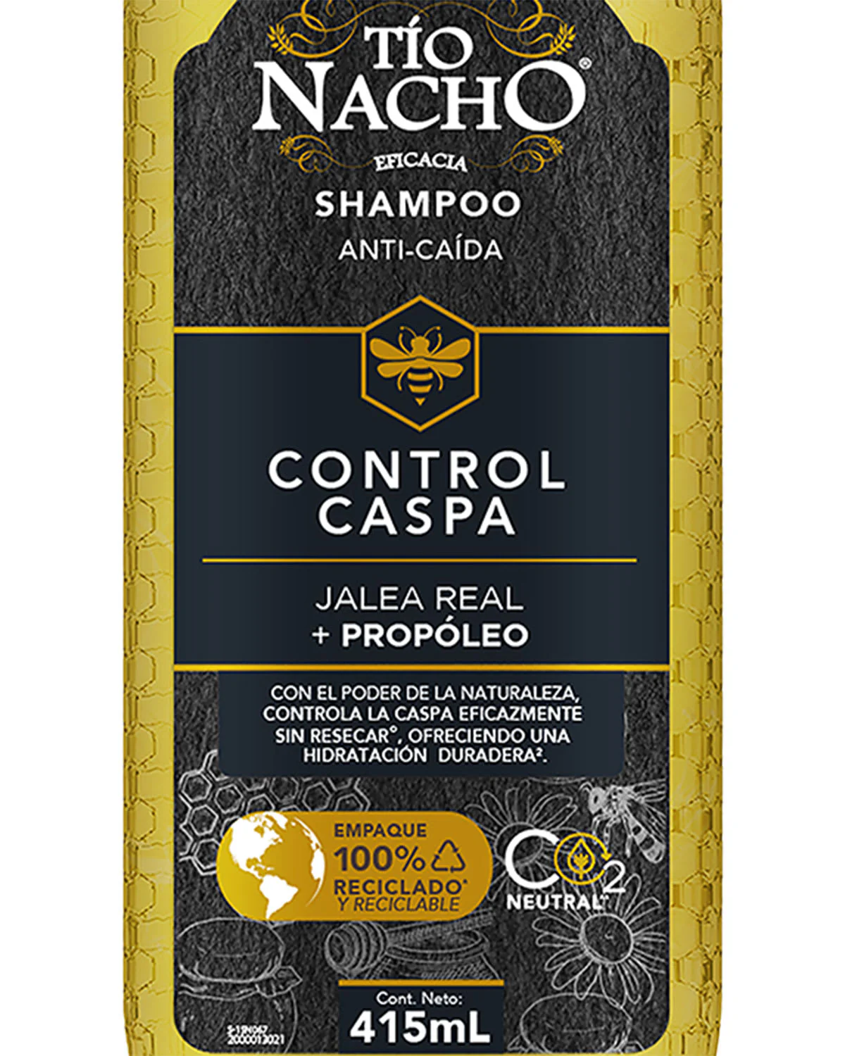 Shampoo Tío Nacho AntiCaída 415 ML - Imagen 3