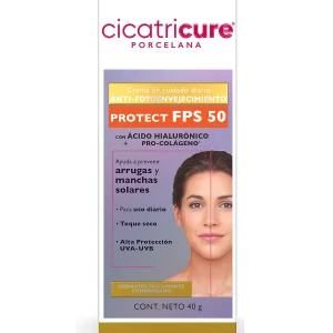 Protector Solar Cicatricure Porcelana FPS50 Efecto Mate