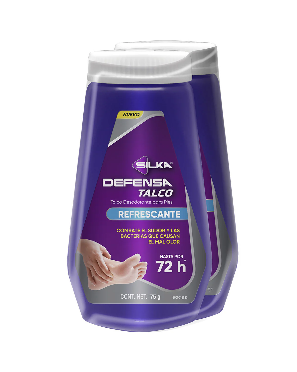 Pack Silka Defensa Talco 2 Frascos x 75 gr c/u