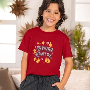 Camiseta manga corta infantil con estampado temático