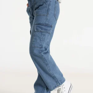 Pantalon Jeans Celeste  Cargo