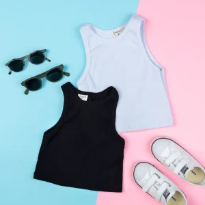 Musculosa algodon Negra