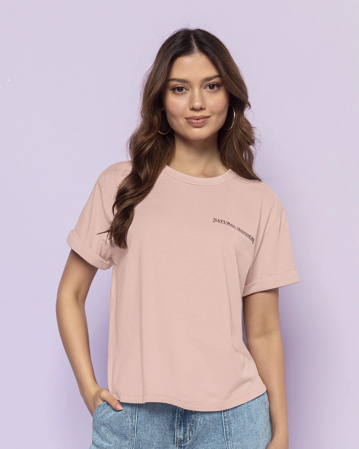 Camiseta básica manga corta con estampado