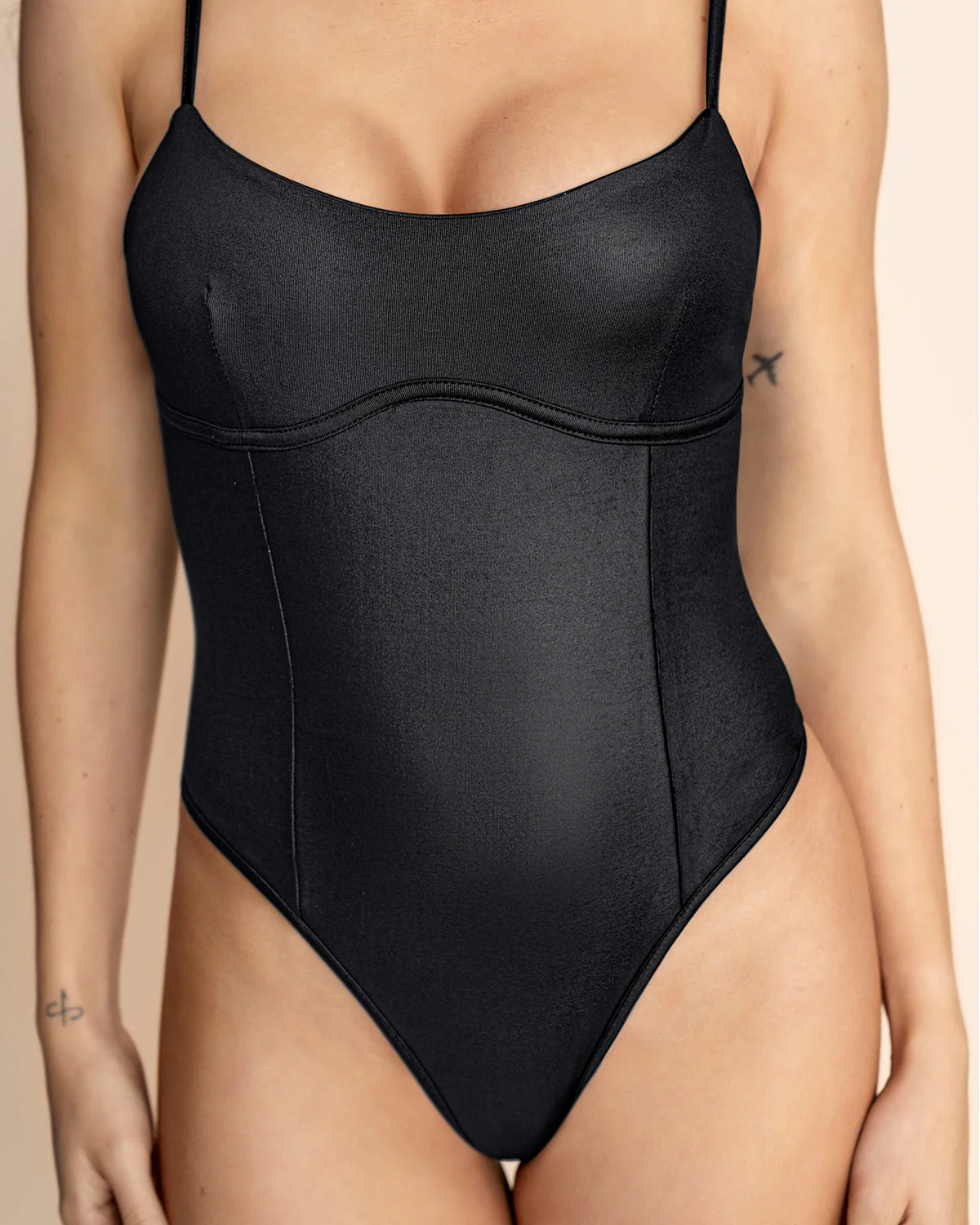 Body de tiritas con acabado brillante - Imagen 8