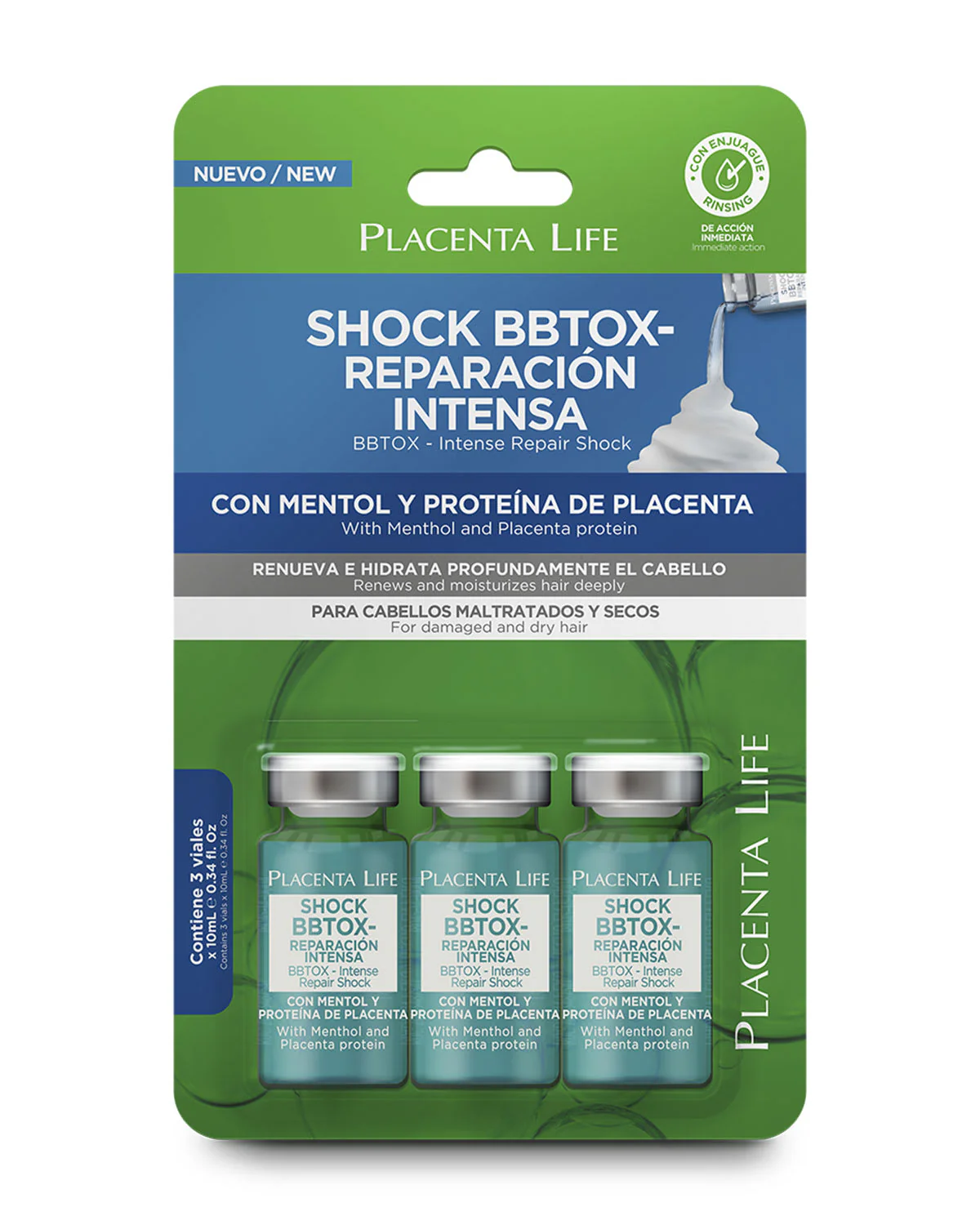 Shock Tratamiento Capilar Placenta Life