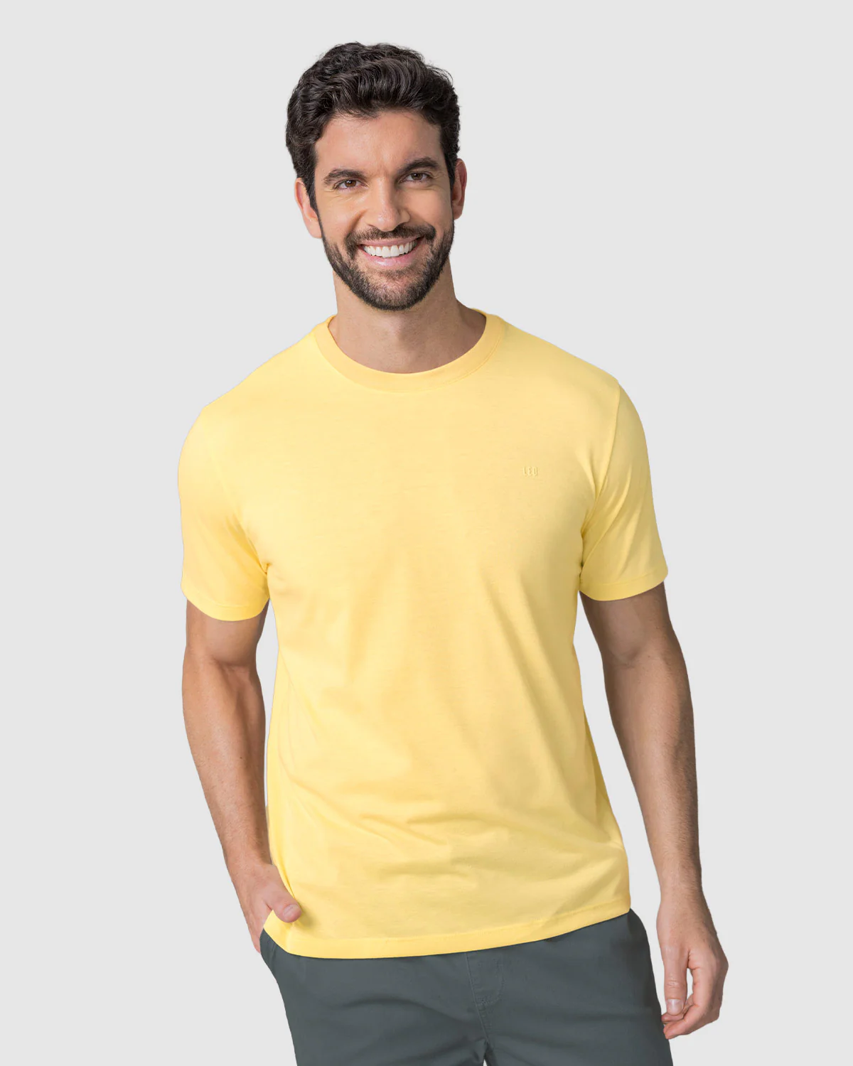 Camiseta manga corta con logo bordado en frente - Imagen 6