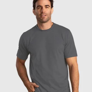 Camiseta manga corta con logo bordado en frente