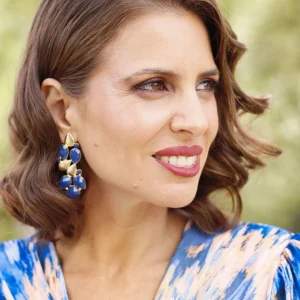 Pendientes Lirio Azul