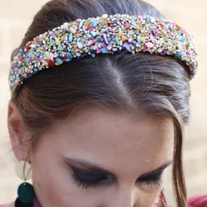 Diadema Piedras Multicolor