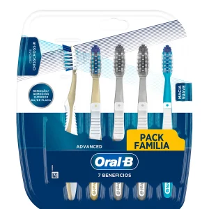Oral B Advanced 7 beneficios Cepillos Dentales Suave x5