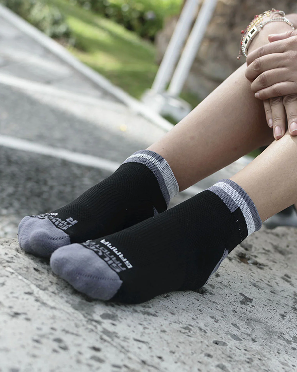 Medias Taloneras de Compresión Acolchadas para Running y Ciclismo Caña Corta | Gamma - Imagen 5