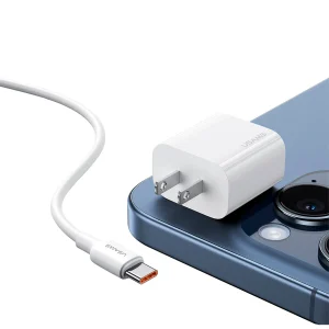 Kit Cargador Pared Ultra Rapido PD 20W + Cable TypeC a Type-C PD 60W