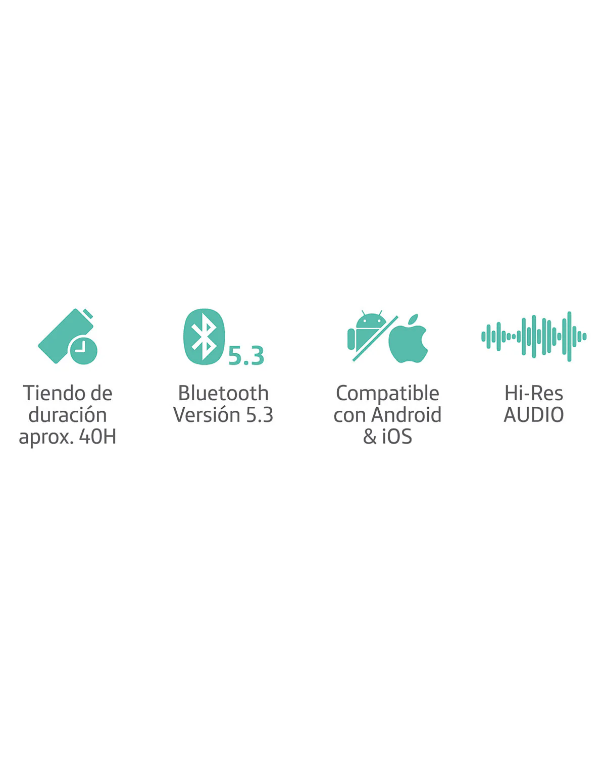 Audífono BT 5.3 Diadema YUN 40hrs - Imagen 6