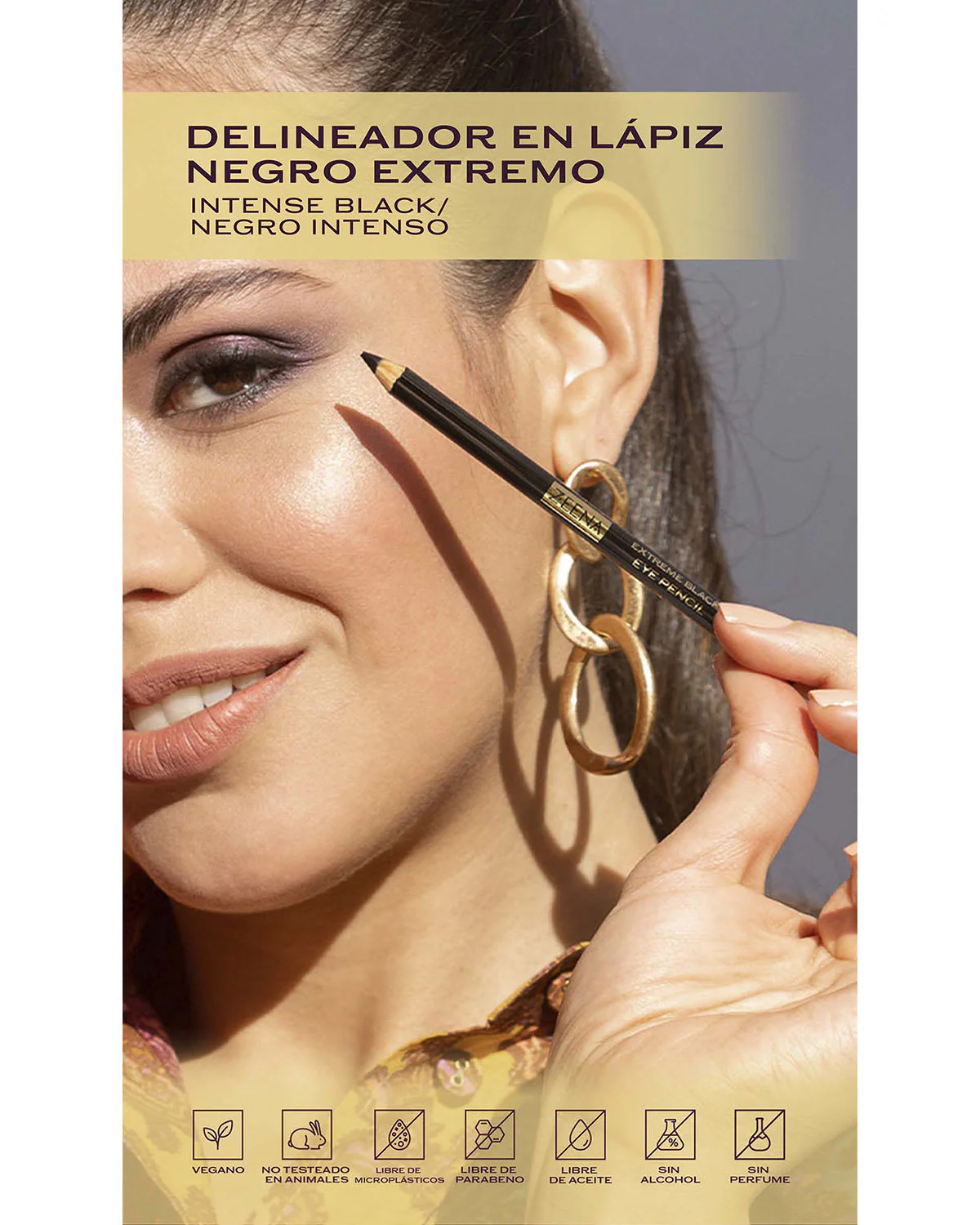 Zeena Delineador Ojos Negro Extremo - Imagen 4