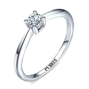 Anillo Circonita Solitaria