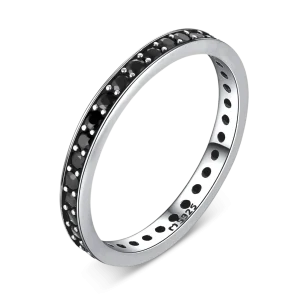 Anillo Circonitas Negras