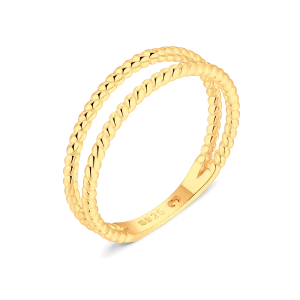 Anillo Líneas Trenzadas