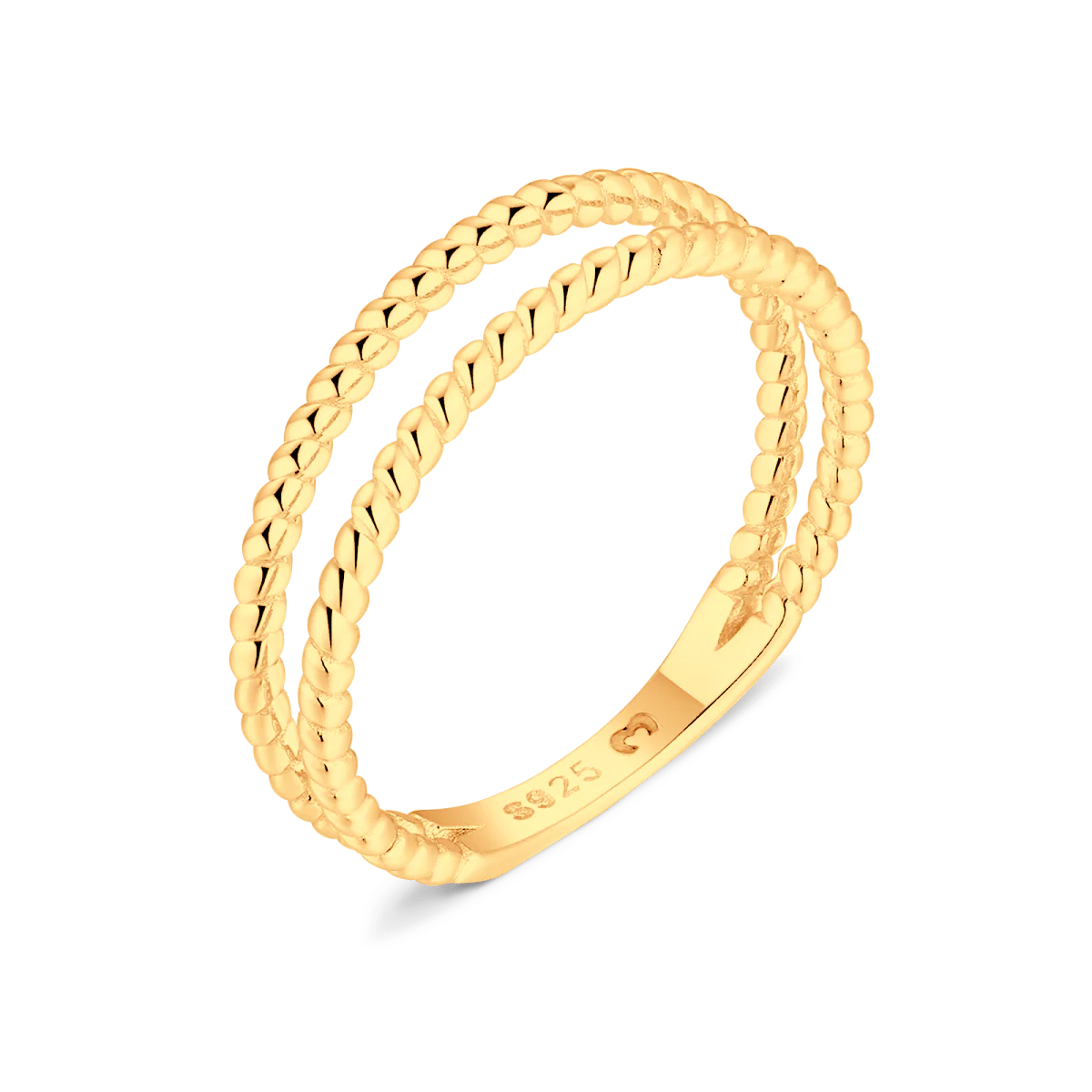 Anillo Líneas Trenzadas