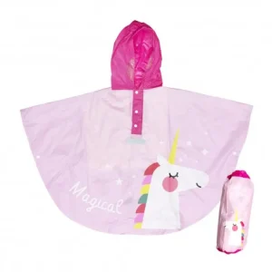Capa de lluvia impermeable con Capucha Unicornio