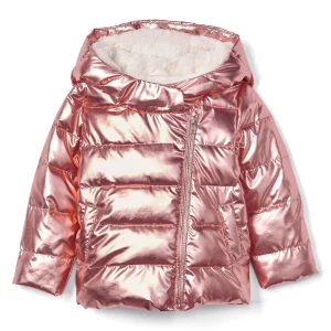Campera GAP Cozy rose gold puffer jacket