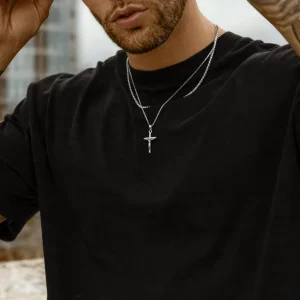 Collar Hombre BRAVE Cruz Jesucristo