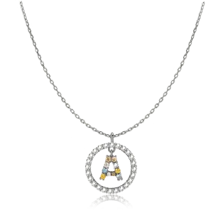 Collar Iniciales Brillantes