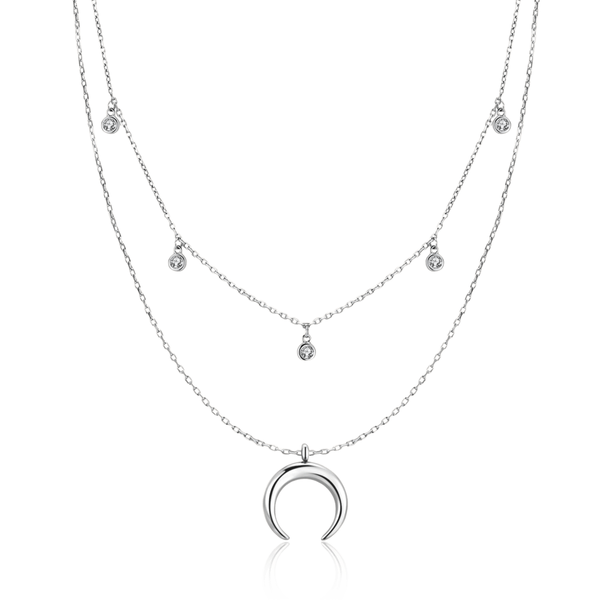 Collar Media Luna Circonita - Imagen 3