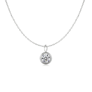 Collar Zirconia Círculo