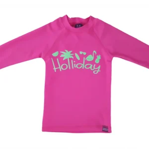 Remera mangas largas  con Protección UV Ocean 5 - fucsia claro